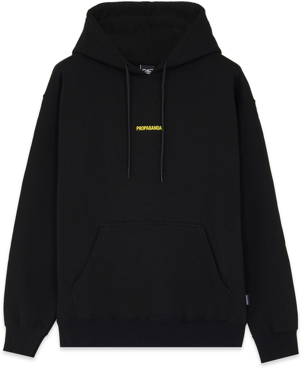Propaganda Felpa Ribs Hoodie Black Nero Uomo - 2