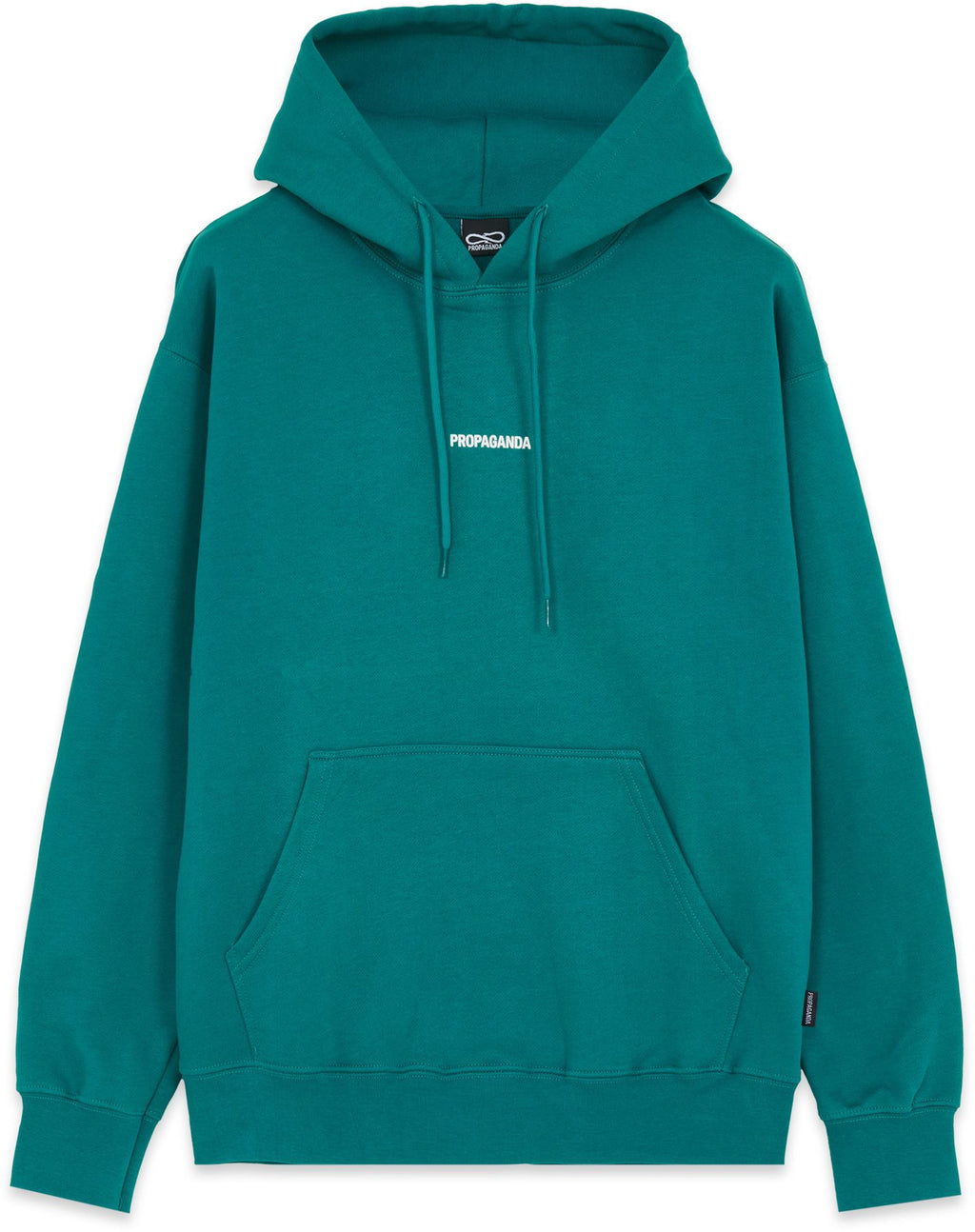 Propaganda Felpa Ribs Hoodie Petrol Verde Uomo - 2