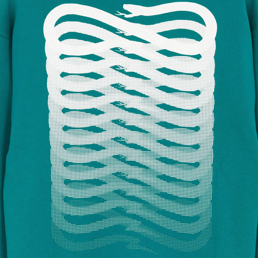 Propaganda Felpa Ribs Hoodie Petrol Verde Uomo - 3