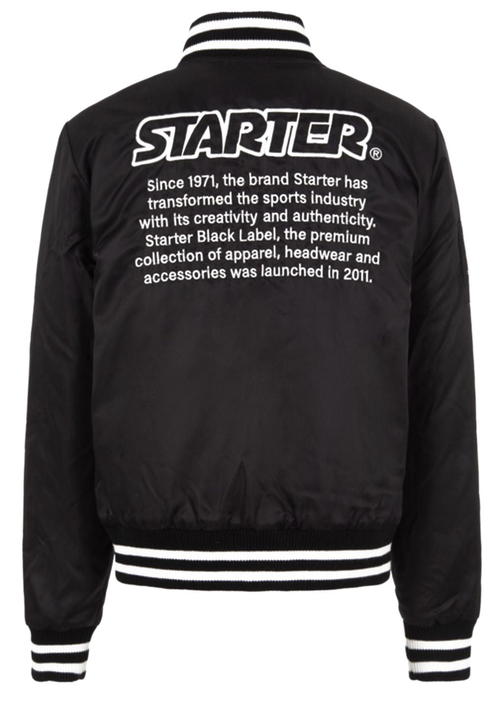 Starter Giacca Varsity Jacekt Nylon Nero Uomo - 1