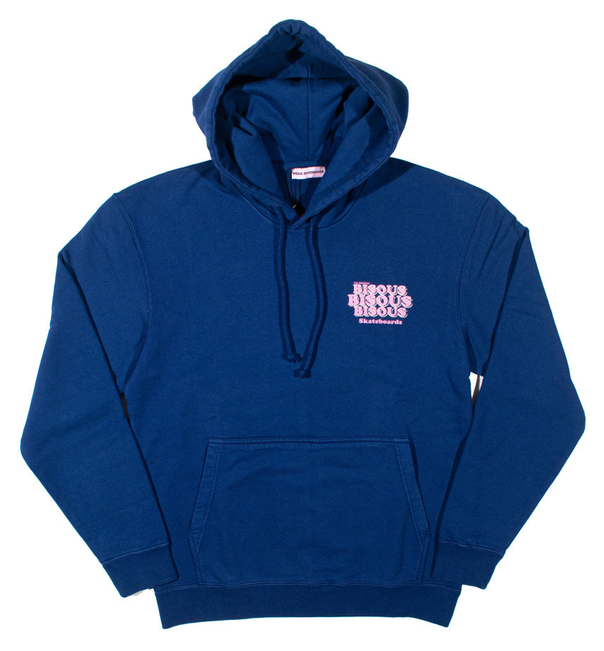 Bisous Felpa Grease Hoodie Navy Blue Uomo - 2