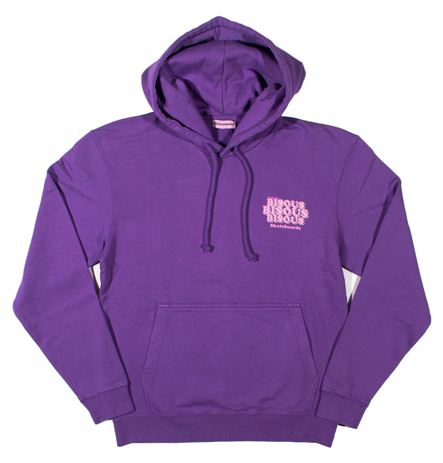 Bisous Felpa Grease Hoodie Purple Viola Uomo - 2