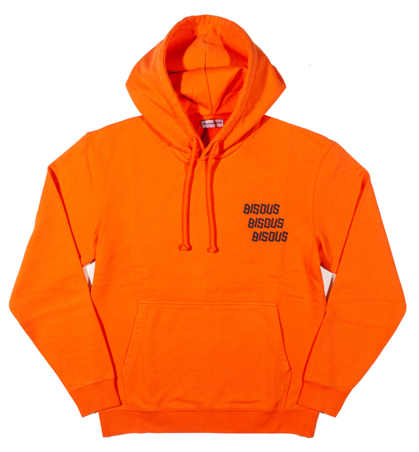 Bisous Felpa X3 Hoodie Puff Orange Arancione Uomo - 2