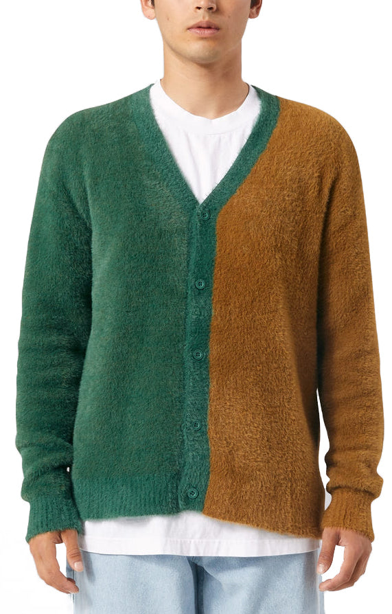 Huf Maglione Feels Good Cardigan Brown Multicolore Uomo - 3