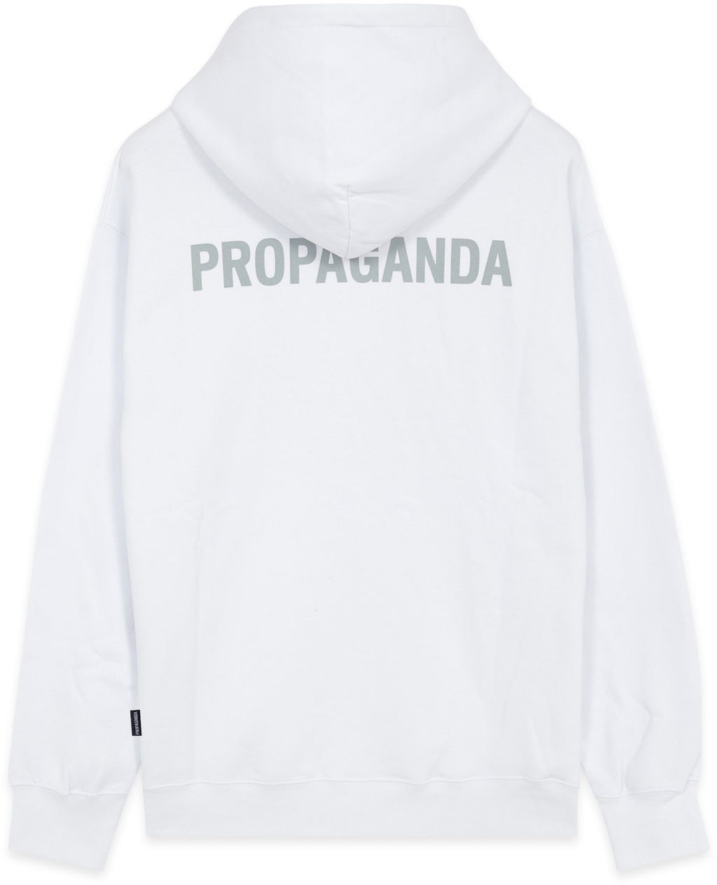 Propaganda Felpa Hoodie Logo White Bianco Uomo - 2