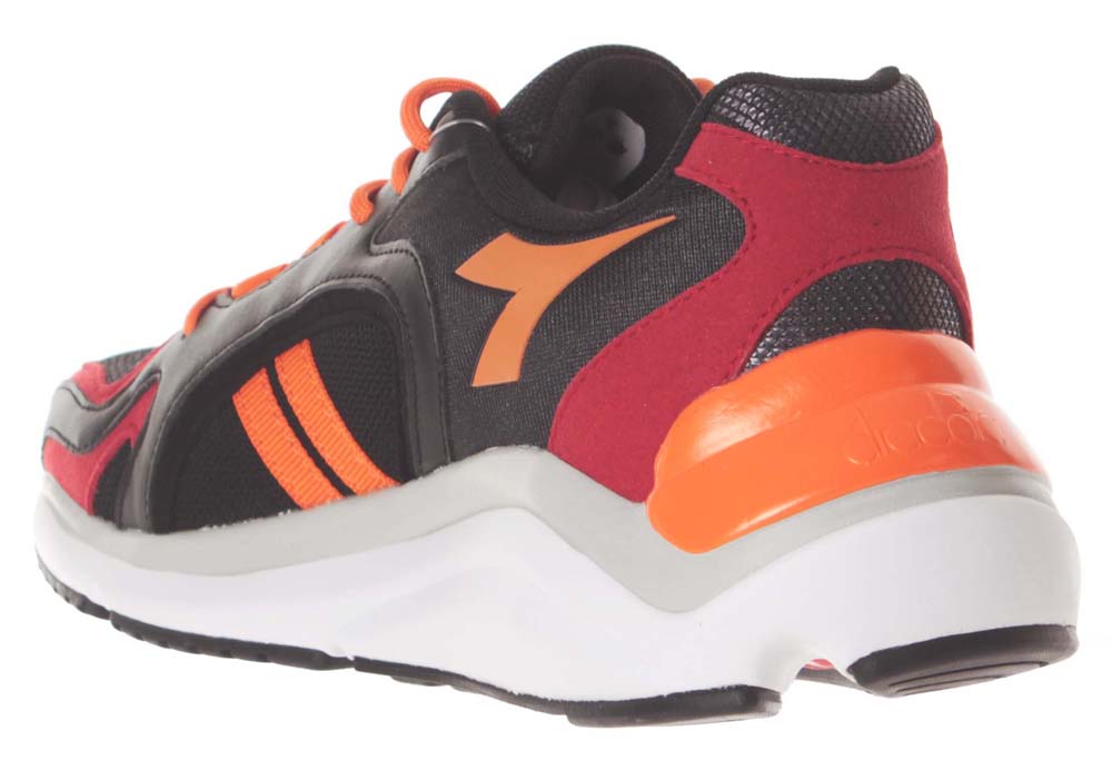Diadora Scarpe Whizz 370 Black Orange Peel Nero Uomo - 4