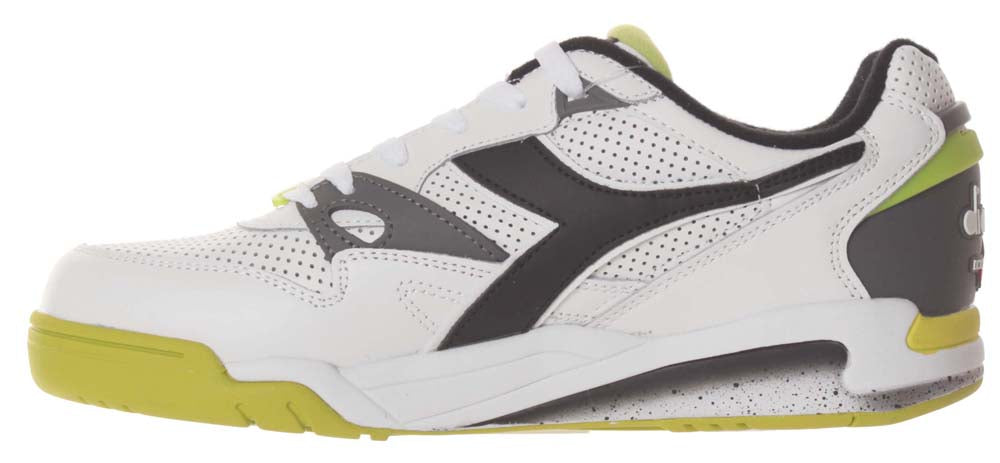Diadora Scarpe Rebound Ace White Black Lime Punch Bianco Uomo - 2