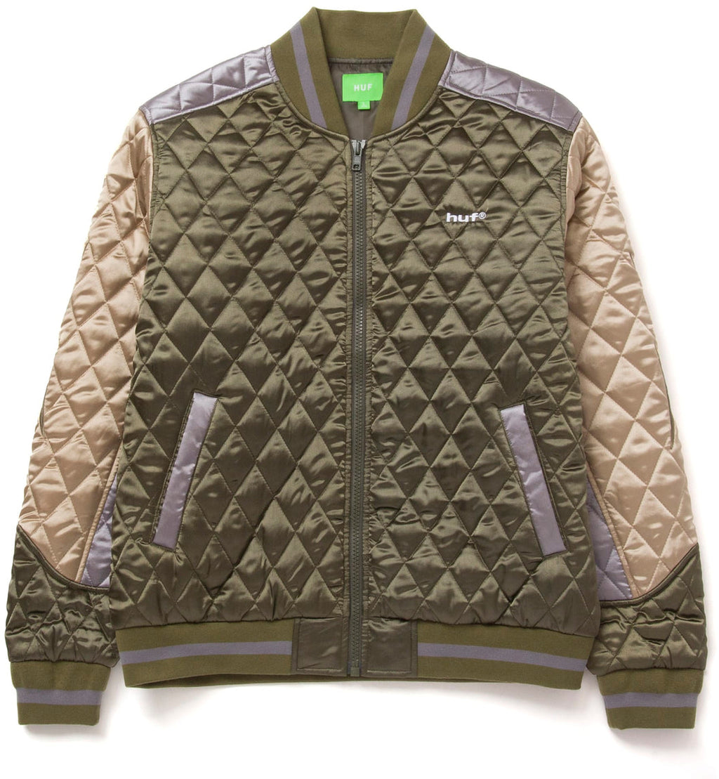 Huf Giacca Lightning Bomber Jacekt Olive Verde Uomo - 1