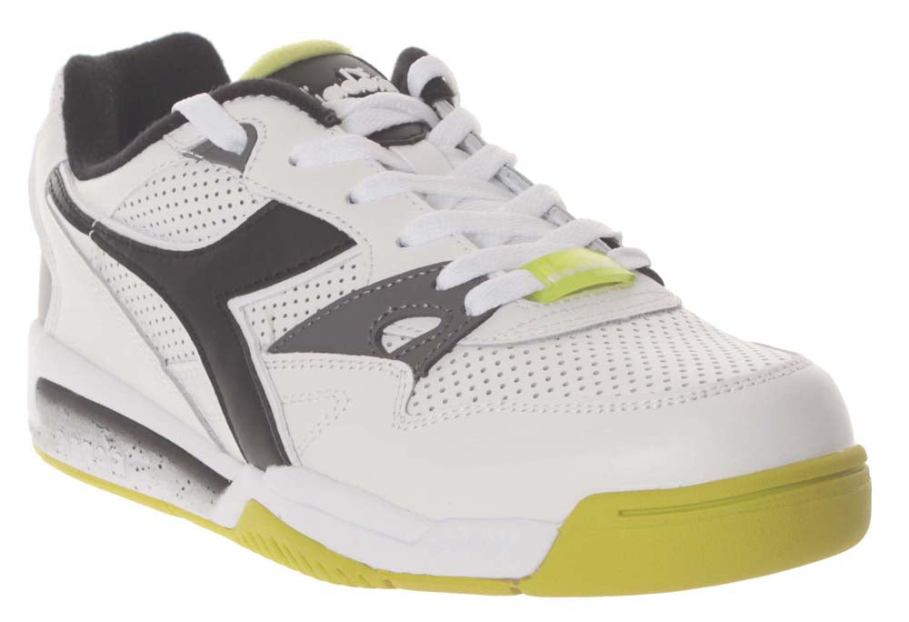 Diadora Scarpe Rebound Ace White Black Lime Punch Bianco Uomo - 3