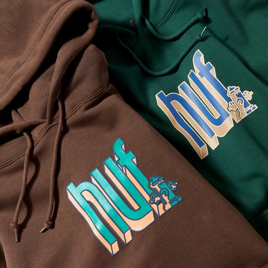 Huf Felpa Bookend P/o Hoodie Forest Green Verde Uomo - 2