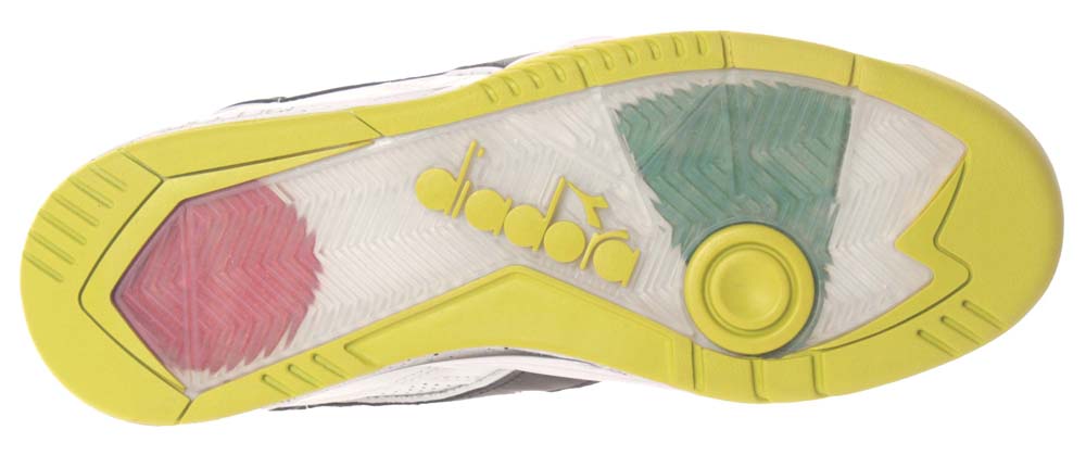 Diadora Scarpe Rebound Ace White Black Lime Punch Bianco Uomo - 5