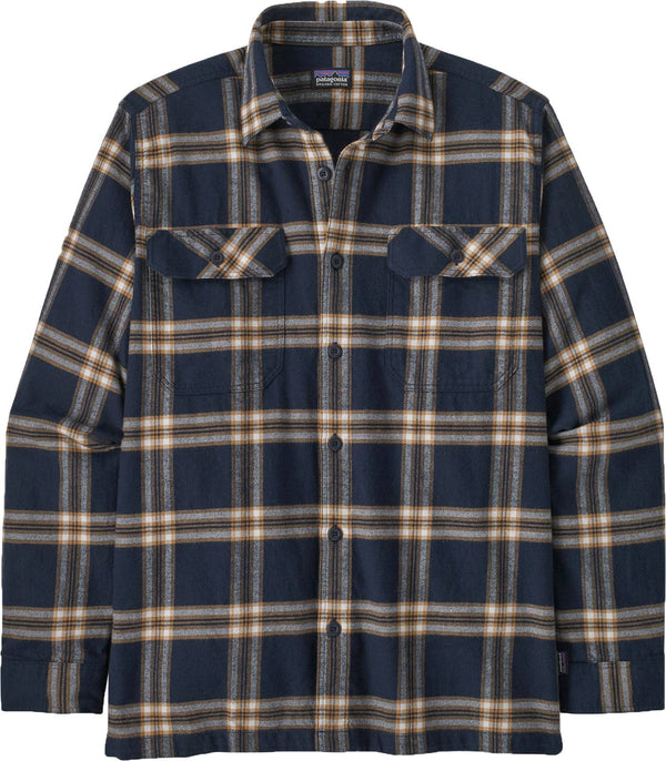 Patagonia camicia M's L/s Organic Cotton Mw Fjord Flannel Shirt New Navy