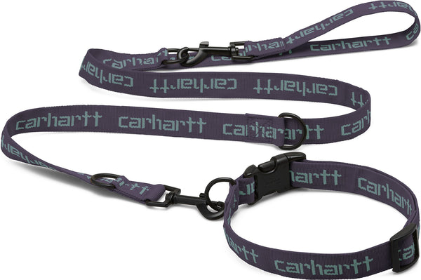 Carhartt WIP guizaglio e collare Script Dog Leash & Collar Antichoke Misty Sage