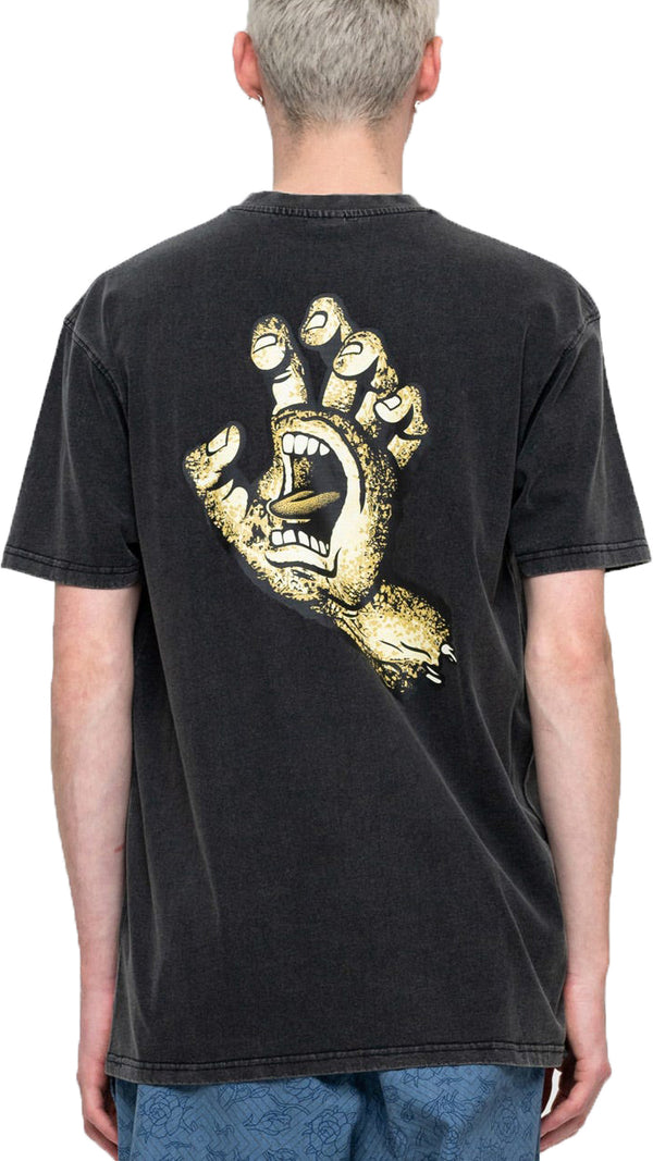 Santa Cruz t-shirt Street Creep Hand black acid wash