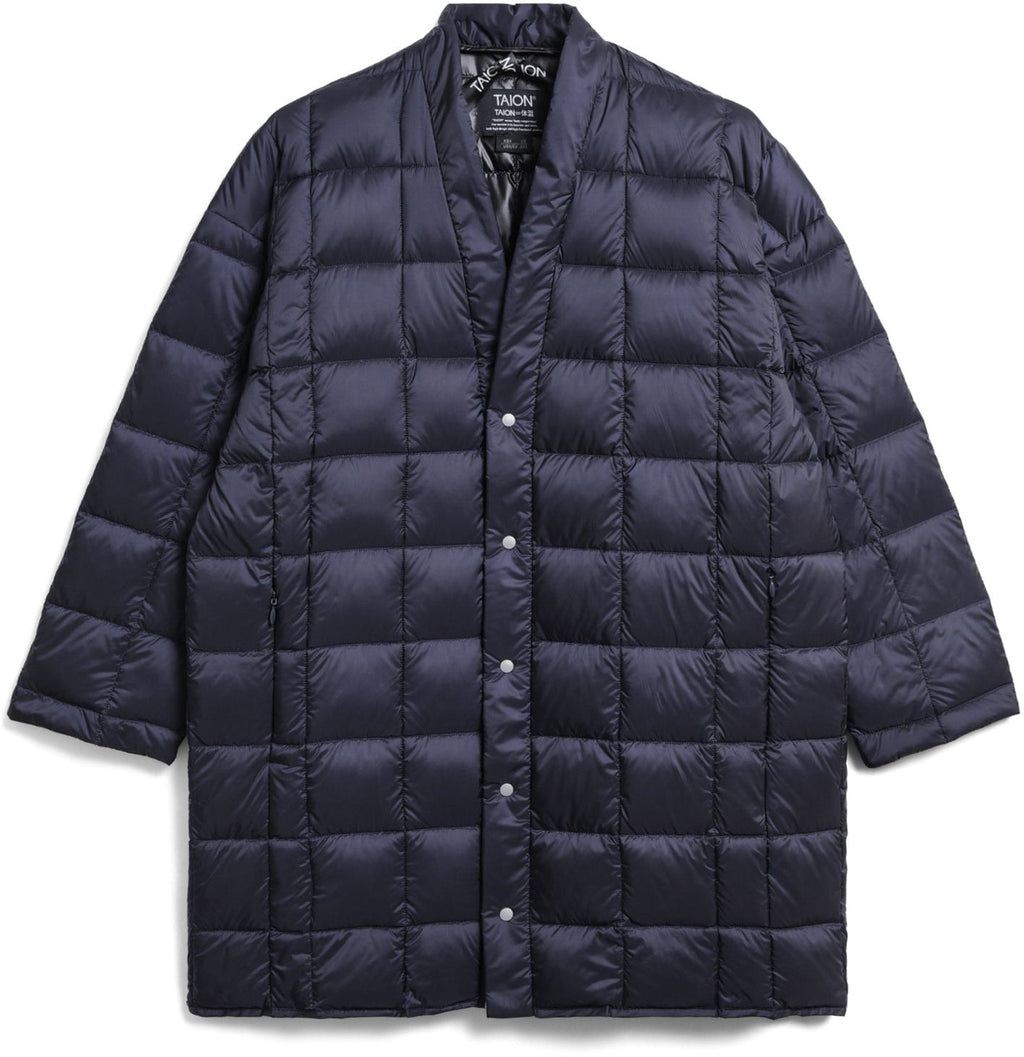 Taion Giacca Hanten Down Cardigan Navy Black Blue Uomo - 1