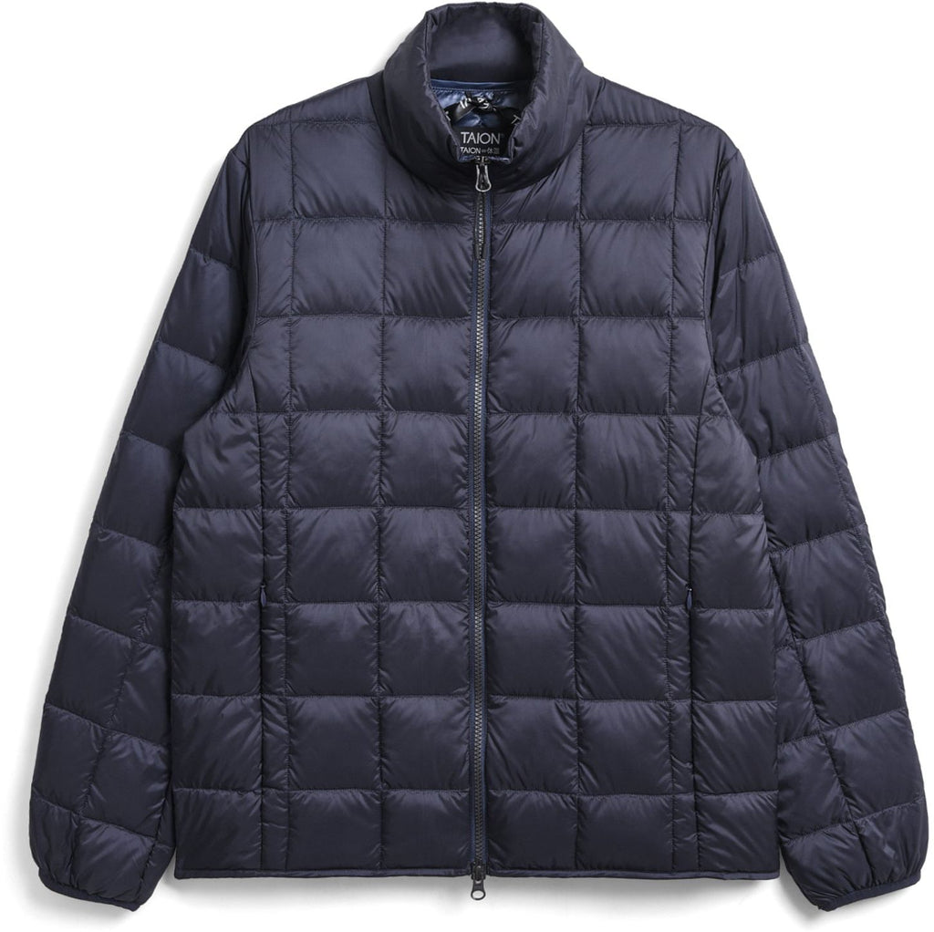 Taion Giacca Hi Neck W-zip Down Jacket Navy Blue Uomo - 1