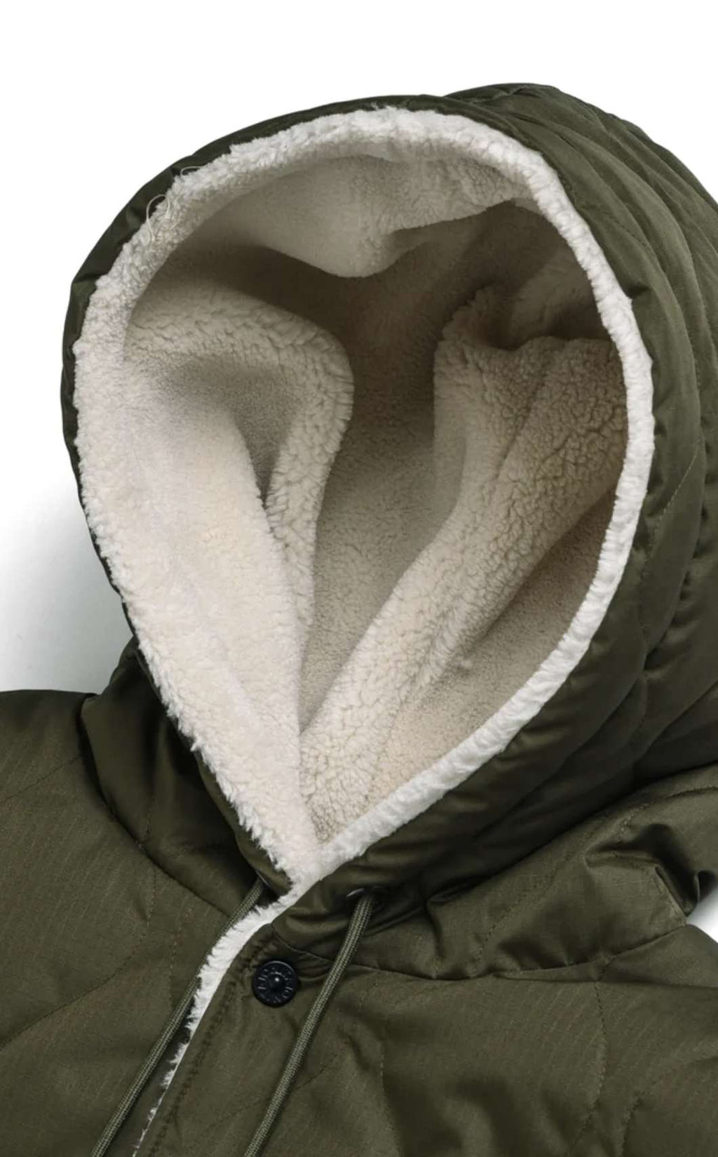 Taion Poncho Military Poncho Olive Cream Verde Uomo - 2