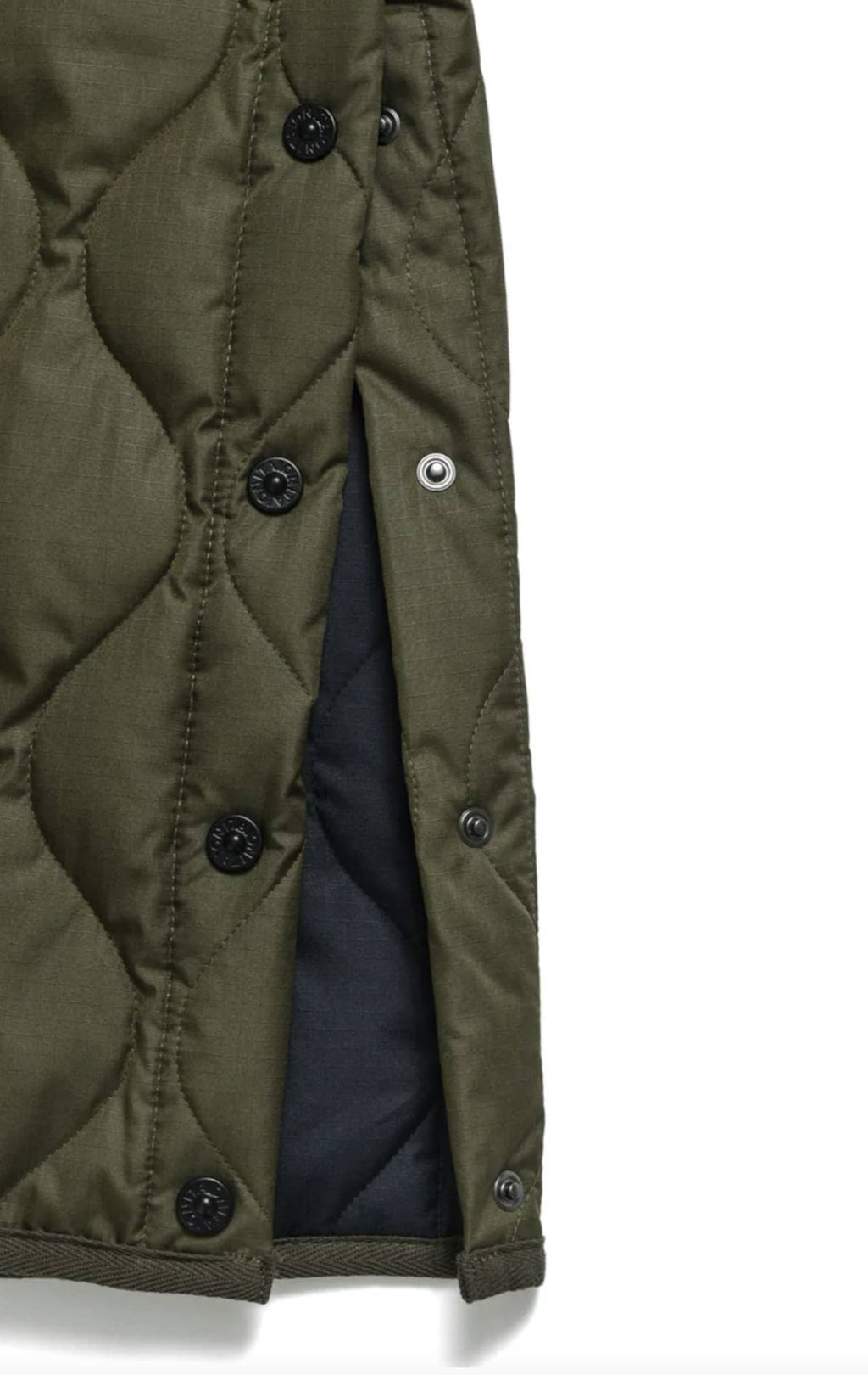 Taion Poncho Military Poncho Olive Cream Verde Uomo - 5