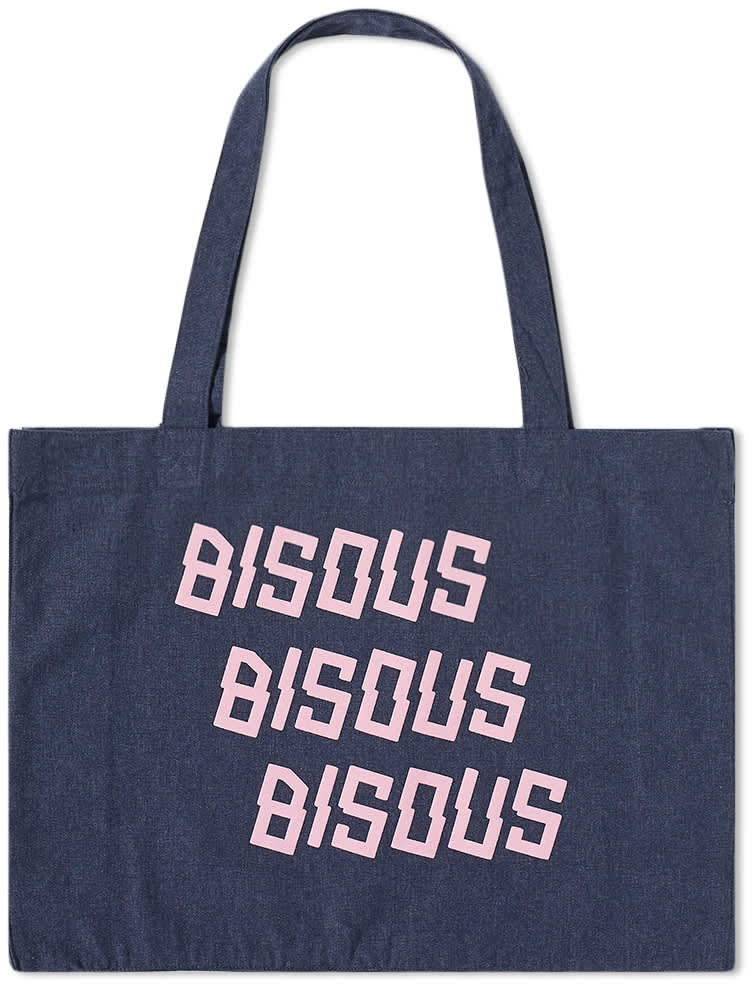 Bisous Borsa Tote Bag X3 Denim Blue Uomo - 1
