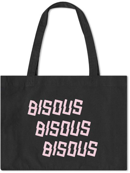 Bisous Borsa Tote Bag Bisous X3 Black Special_unisex Nero
