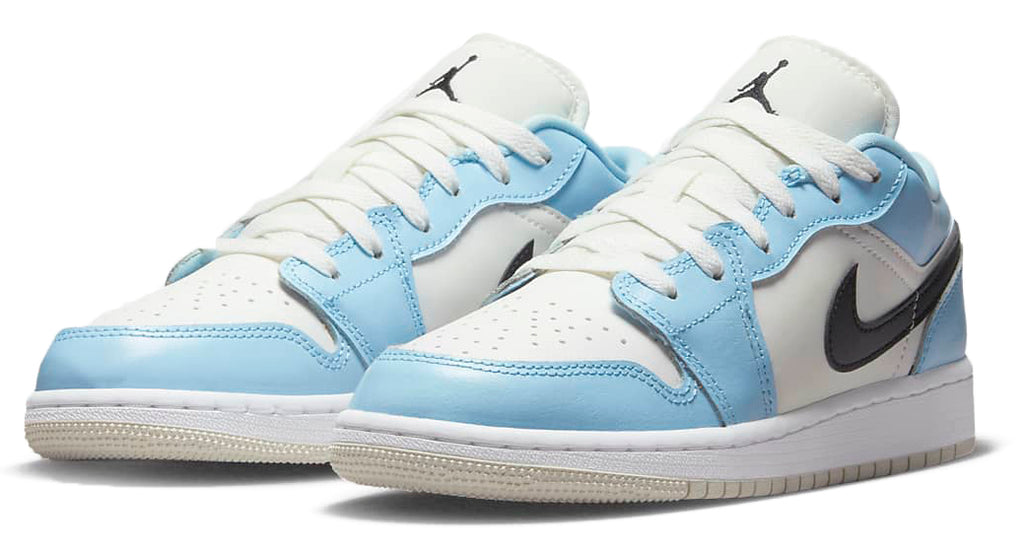 Jordan 1 Low Ice Blue Black Gs Celeste Donna - 2