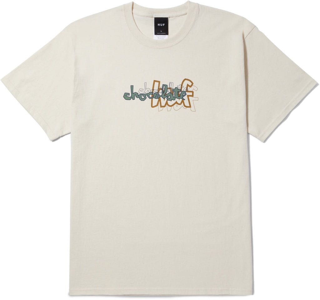 Huf X Chocolate T-shirt Carson S/s Tee Natural Beige Uomo - 1
