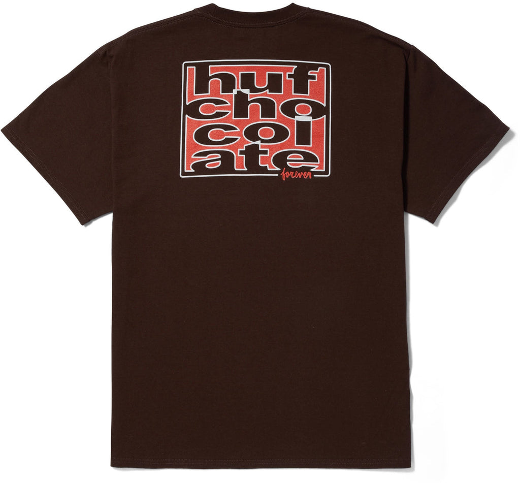 Huf X Chocolate T-shirt Southwood Tee Chocolate Marrone Uomo - 1