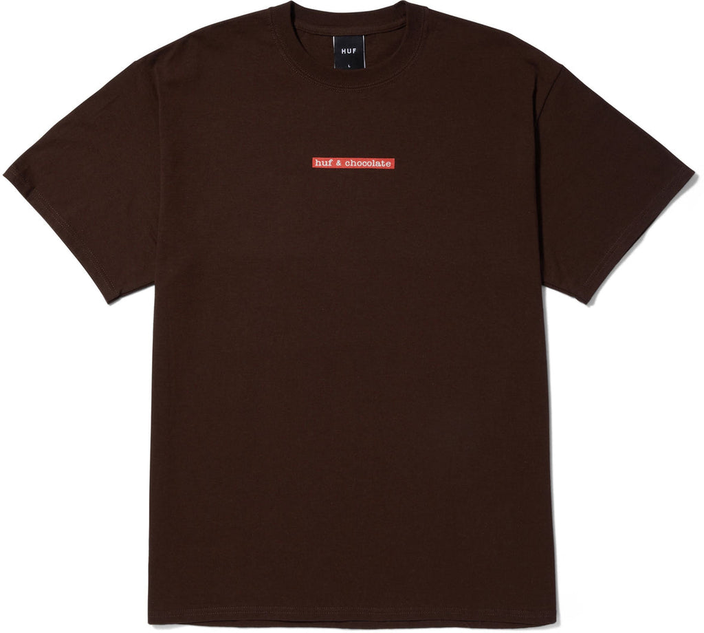Huf X Chocolate T-shirt Southwood Tee Chocolate Marrone Uomo - 2