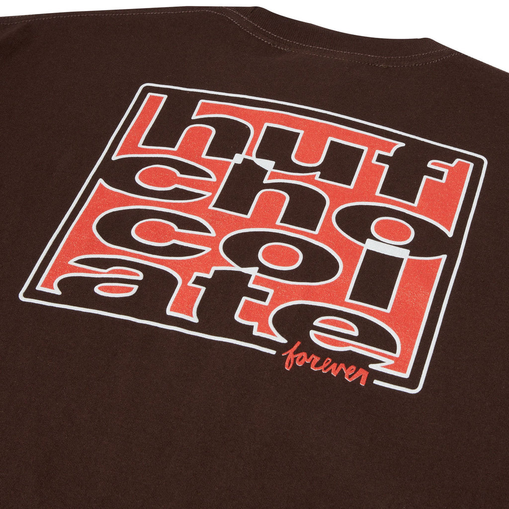 Huf X Chocolate T-shirt Southwood Tee Chocolate Marrone Uomo - 3