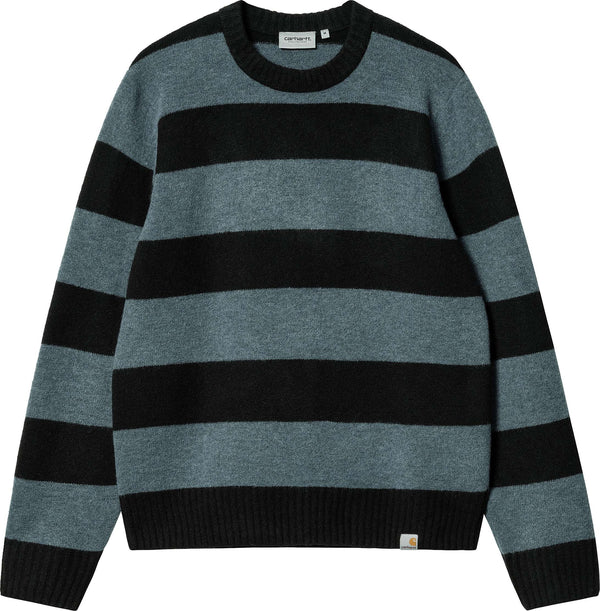 Carhartt Wip maglione Jagger Sweater Storm Blue Heather