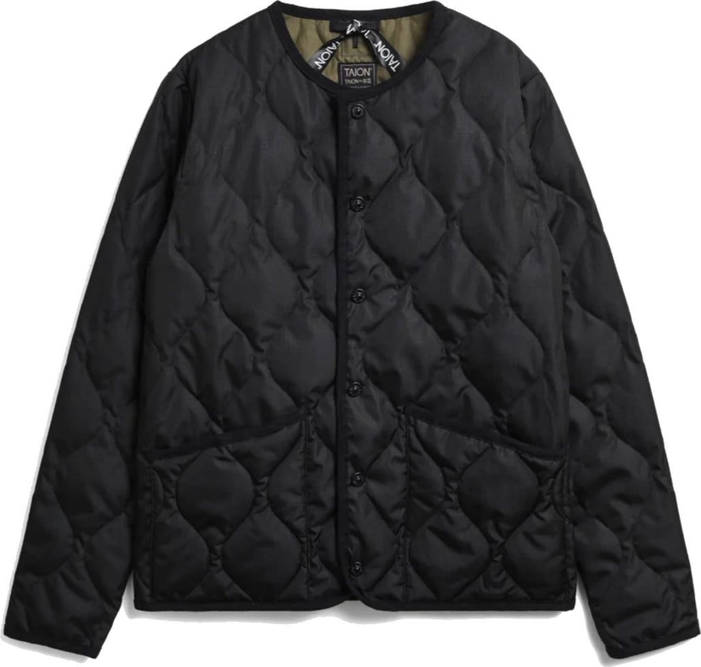 Taion Giacca Military Crewneck Jacket Black Nero Uomo - 2