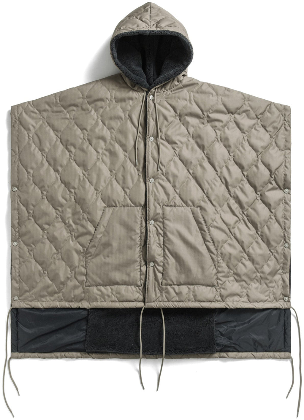 Taion Poncho Military Poncho Mocha Navy Beige Uomo - 1