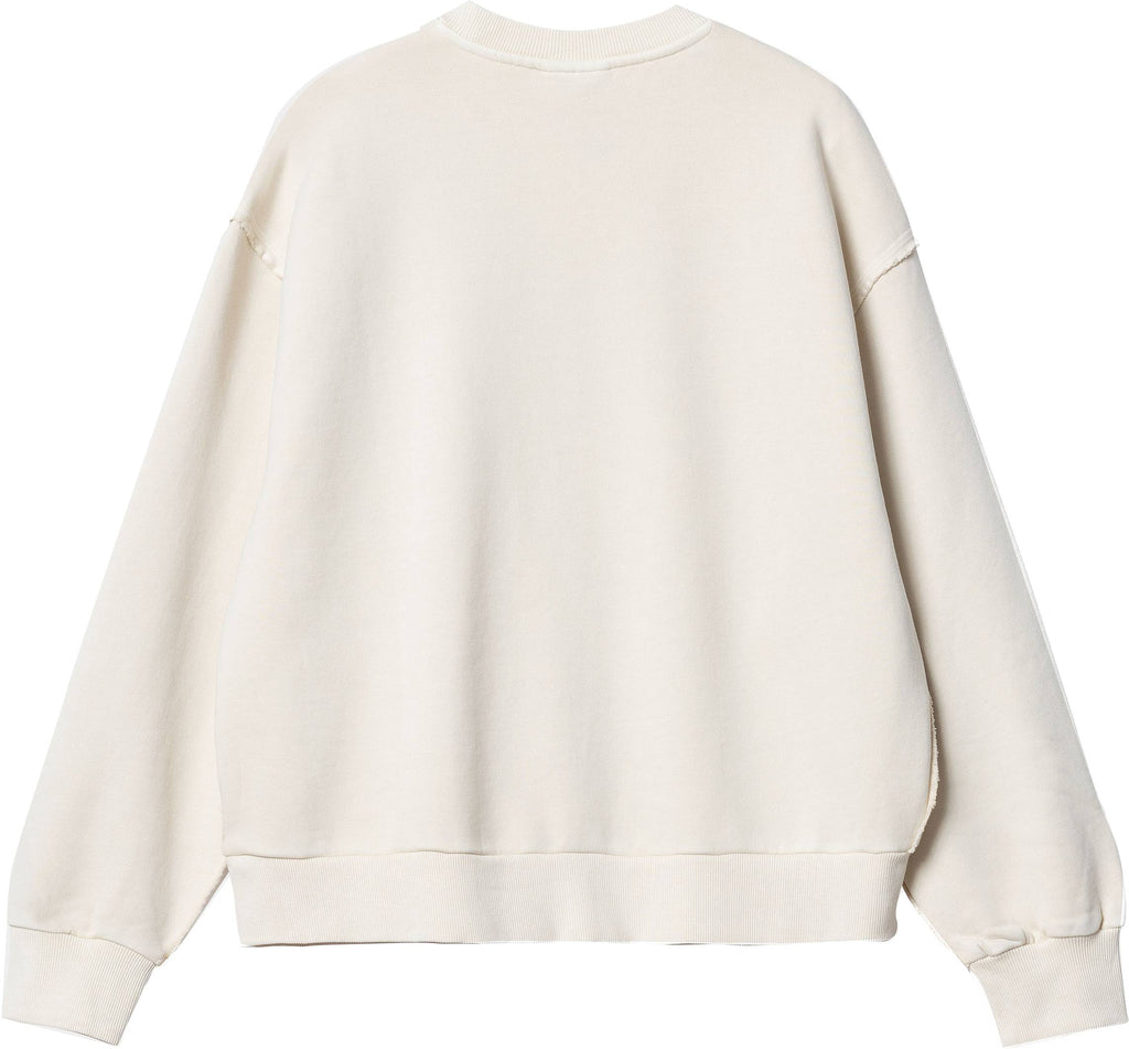 Carhartt Wip Felpa W Tacoma Sweat Natural Garment Dyed Bianco Donna - 2