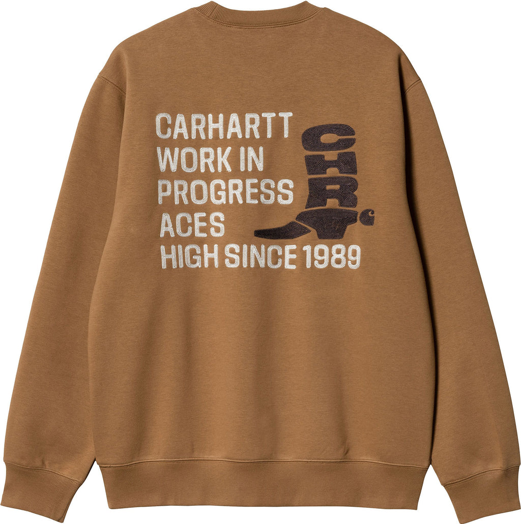 Carhartt Wip Felpa Boot Sweat Hamilton Brown Marrone Uomo - 1