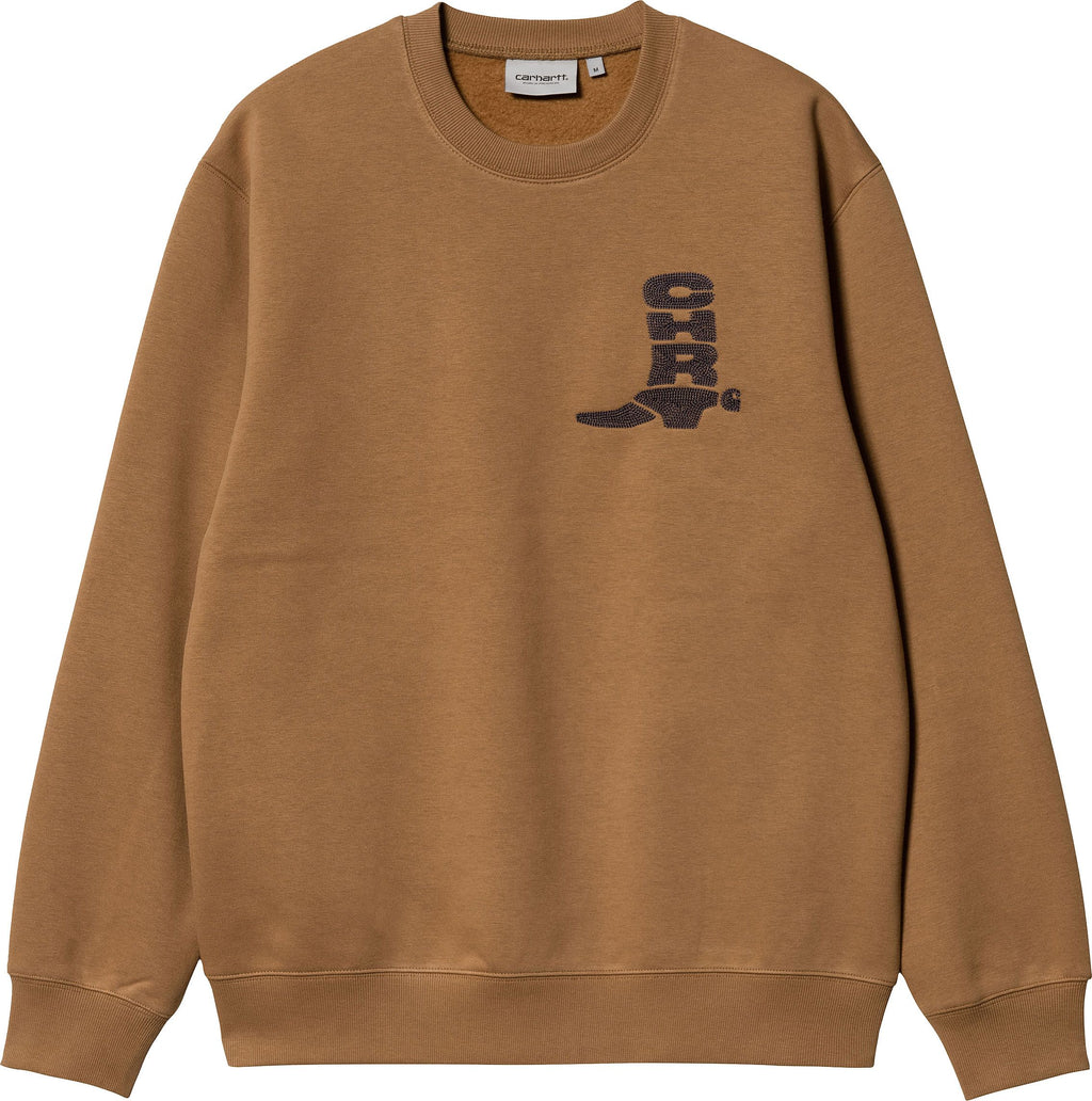 Carhartt Wip Felpa Boot Sweat Hamilton Brown Marrone Uomo - 2