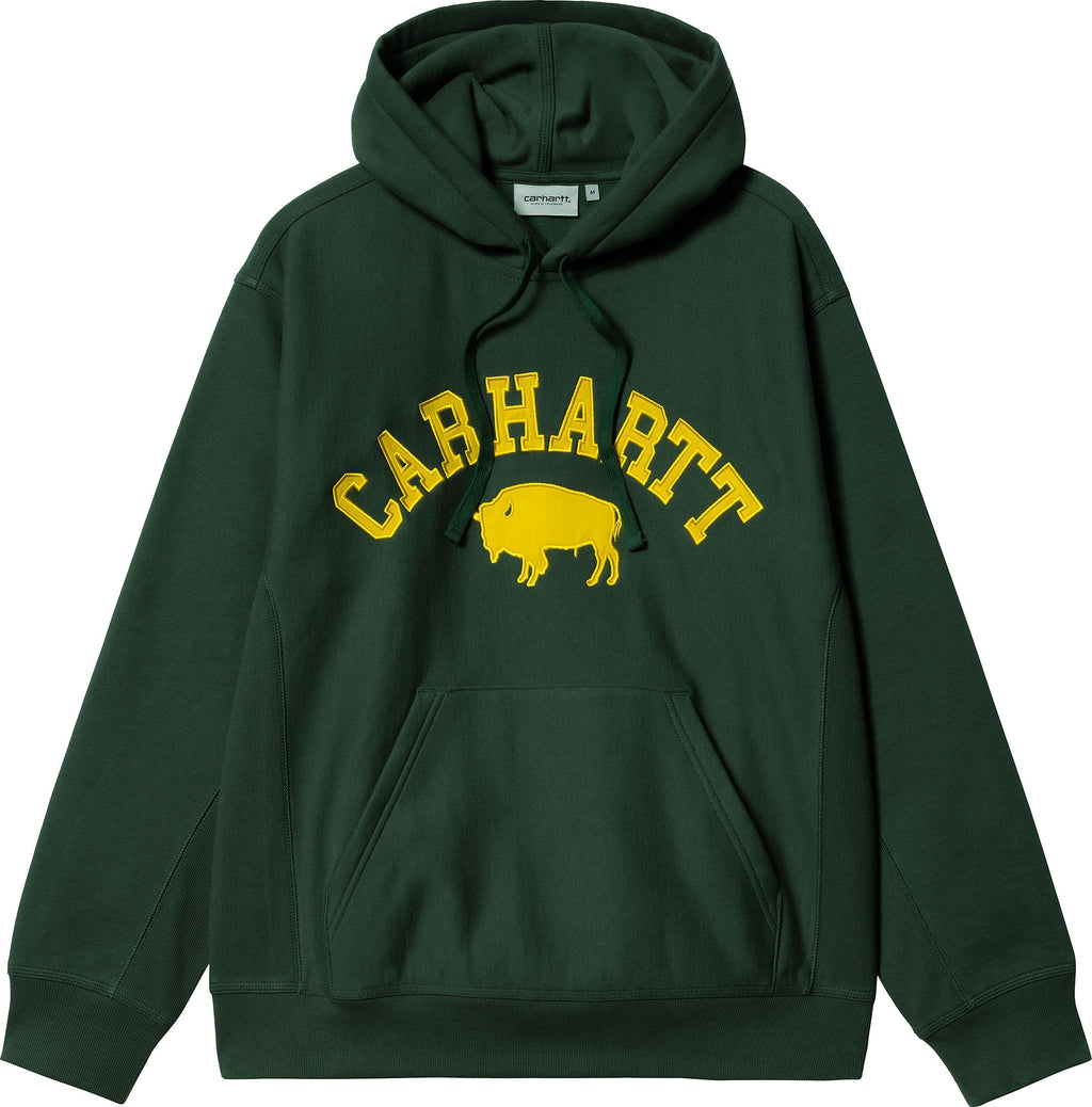 Carhartt Wip Felpa Hooded Locker Sweat Treehouse Verde Uomo - 1