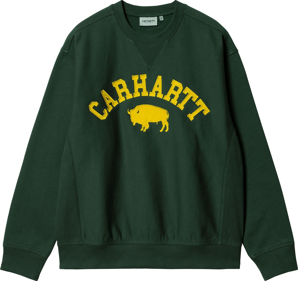 Carhartt Wip Felpa Locker Sweat Treehouse Verde Uomo - 1