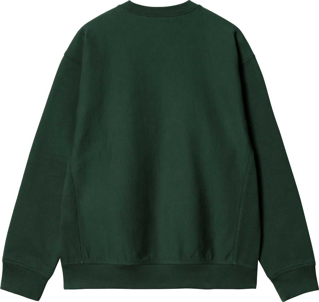 Carhartt Wip Felpa Locker Sweat Treehouse Verde Uomo - 2