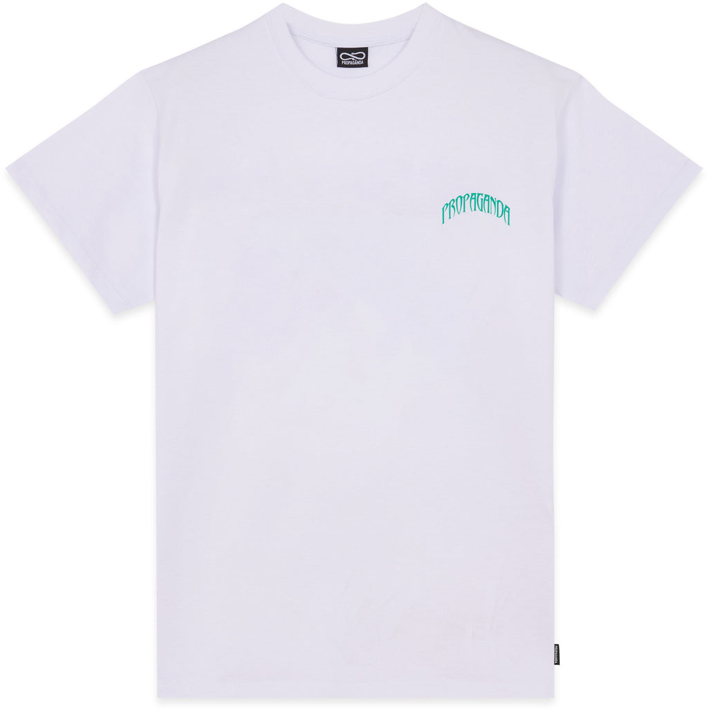 Propaganda T-shirt Triangle Panther Tee White Bianco Uomo - 2