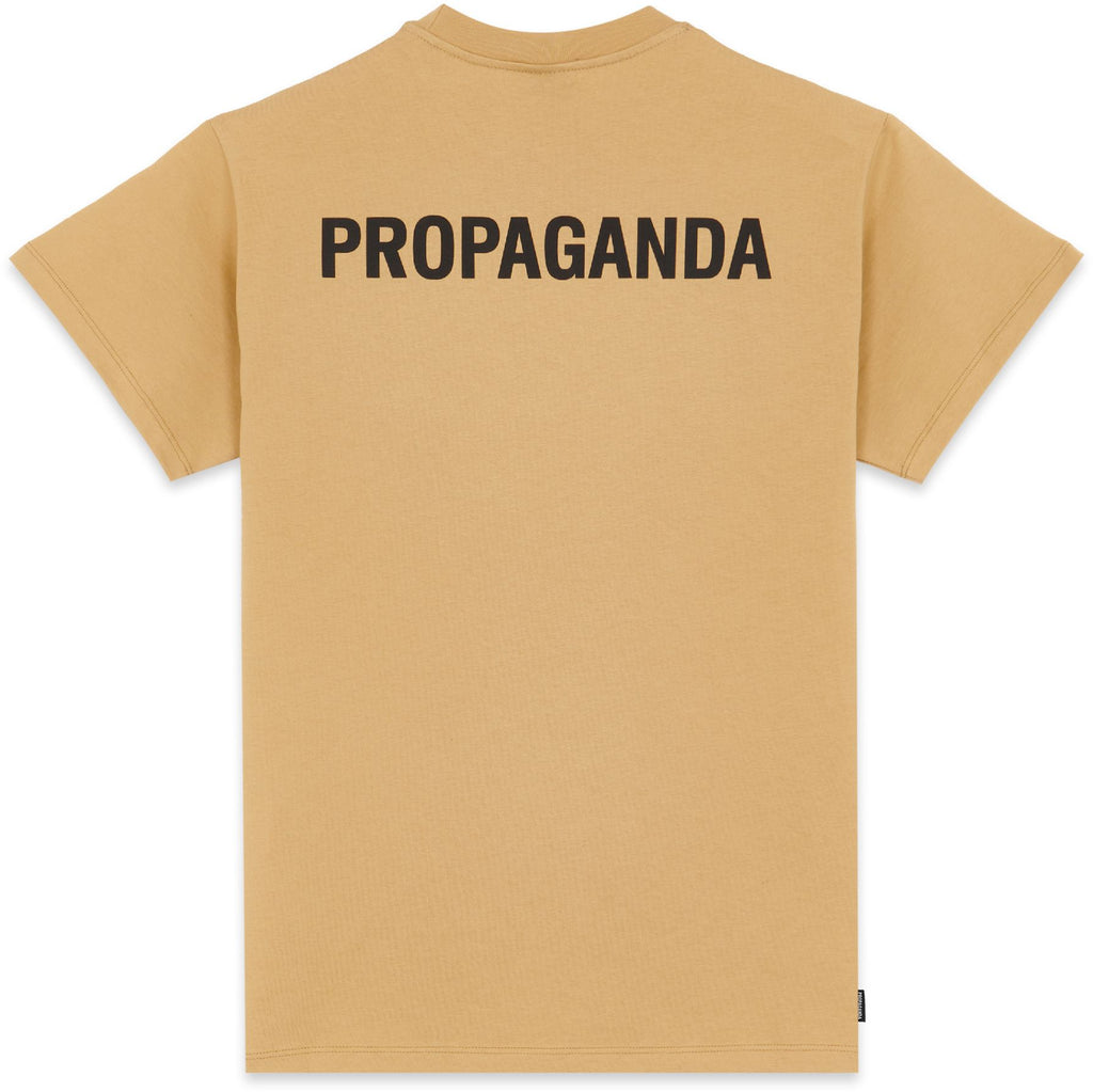 Propaganda T-shirt Logo Tee Camel Beige Uomo - 2