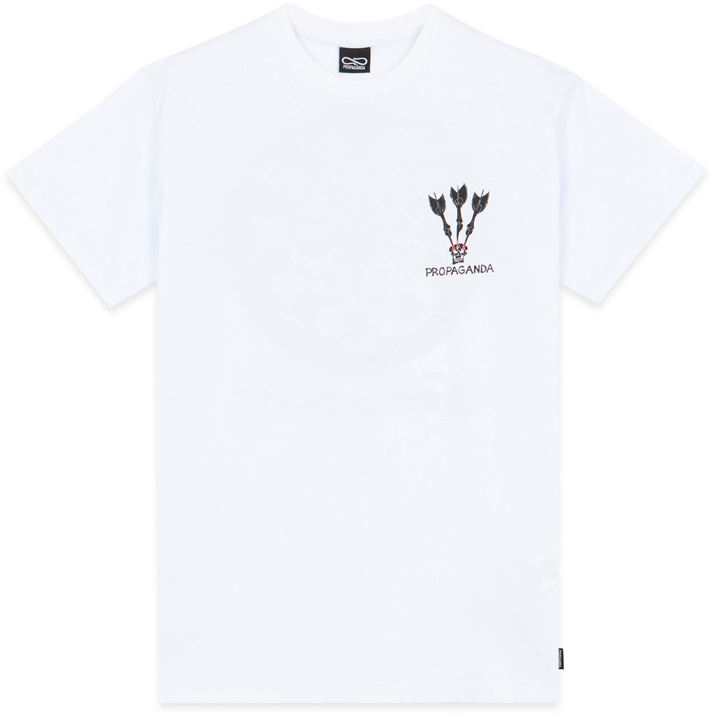 Propaganda T-shirt Darts Tee White Bianco Uomo - 2