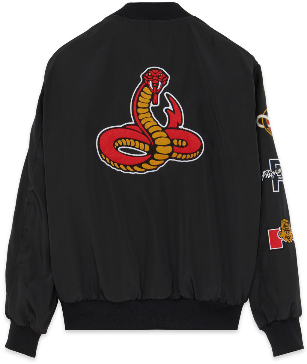 Propaganda Giacca Bomber Baseball Black Nero Uomo - 2