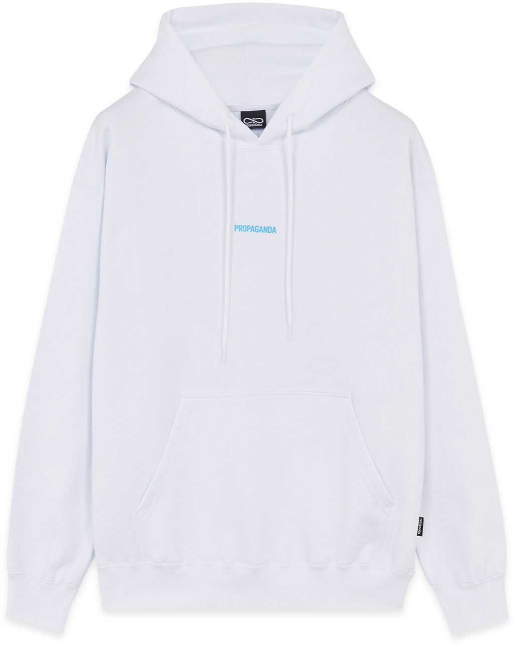 Propaganda Felpa Ribs Hoodie White Bianco Uomo - 2