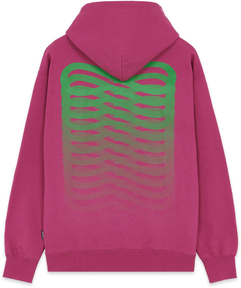 Propaganda Felpa Ribs Hoodie Purple Rosa Uomo - 1
