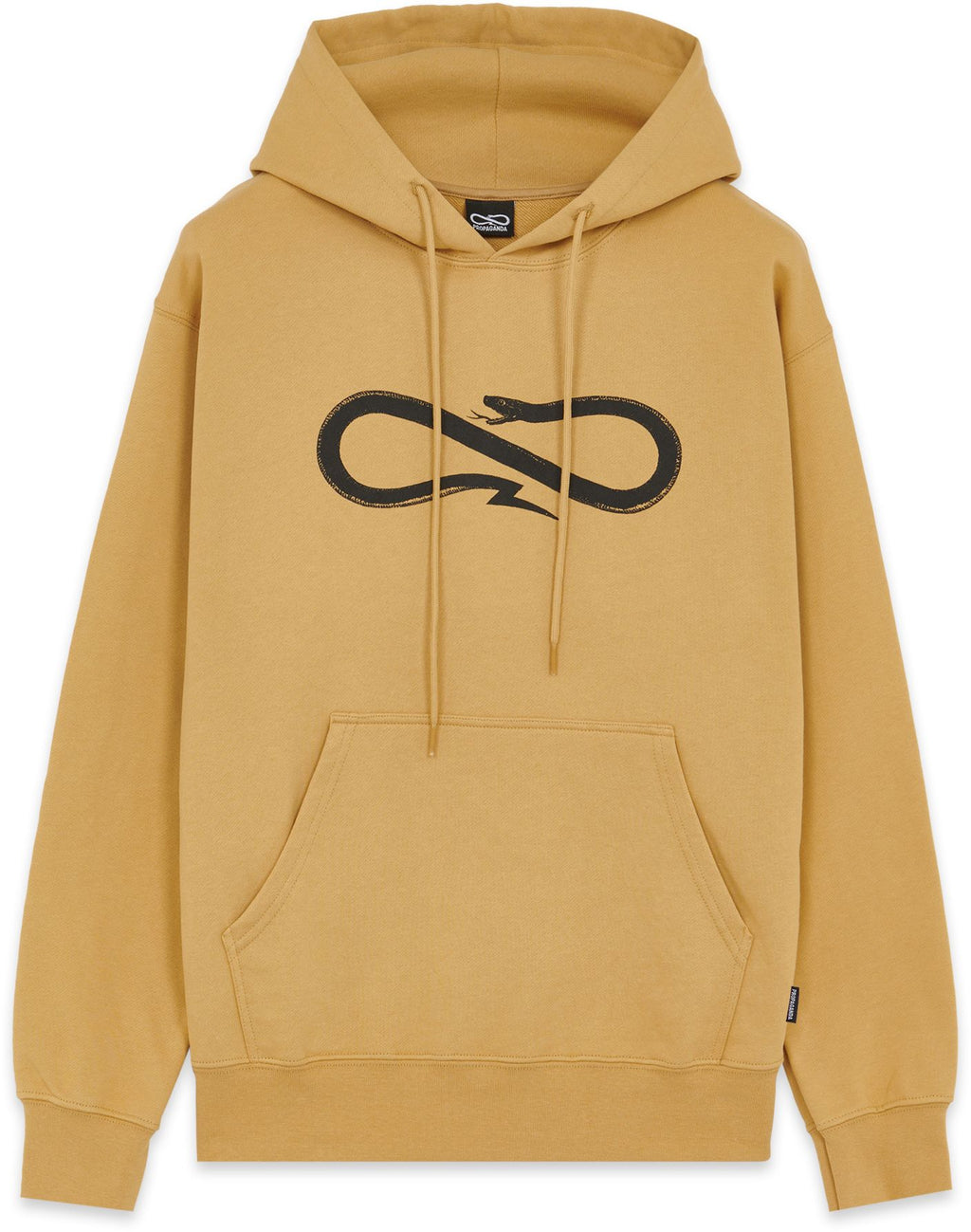 Propaganda Felpa Logo Hoodie Camel Beige Uomo - 1