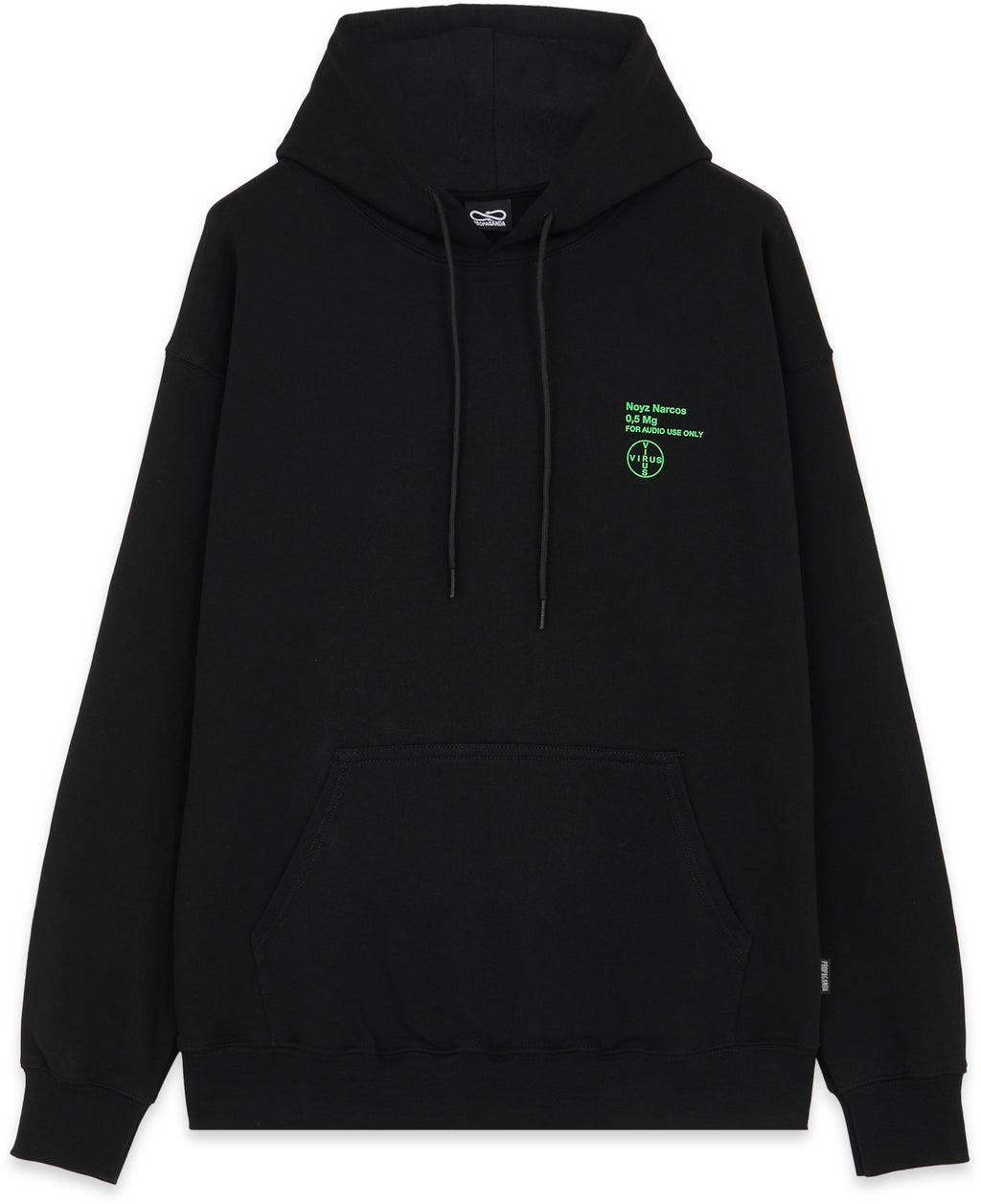 Propaganda Felpa Virus Hoodie Black Nero Uomo - 2
