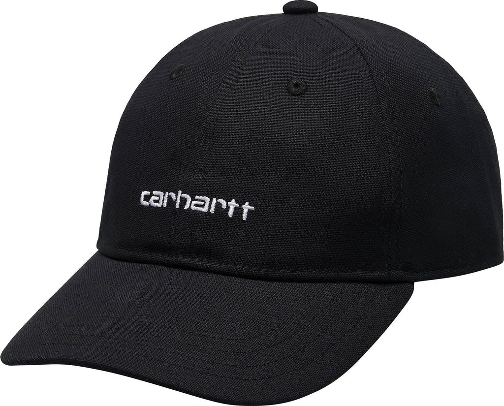 Carhartt Wip Cappello Canvas Script Cap Black White Nero Uomo - 1