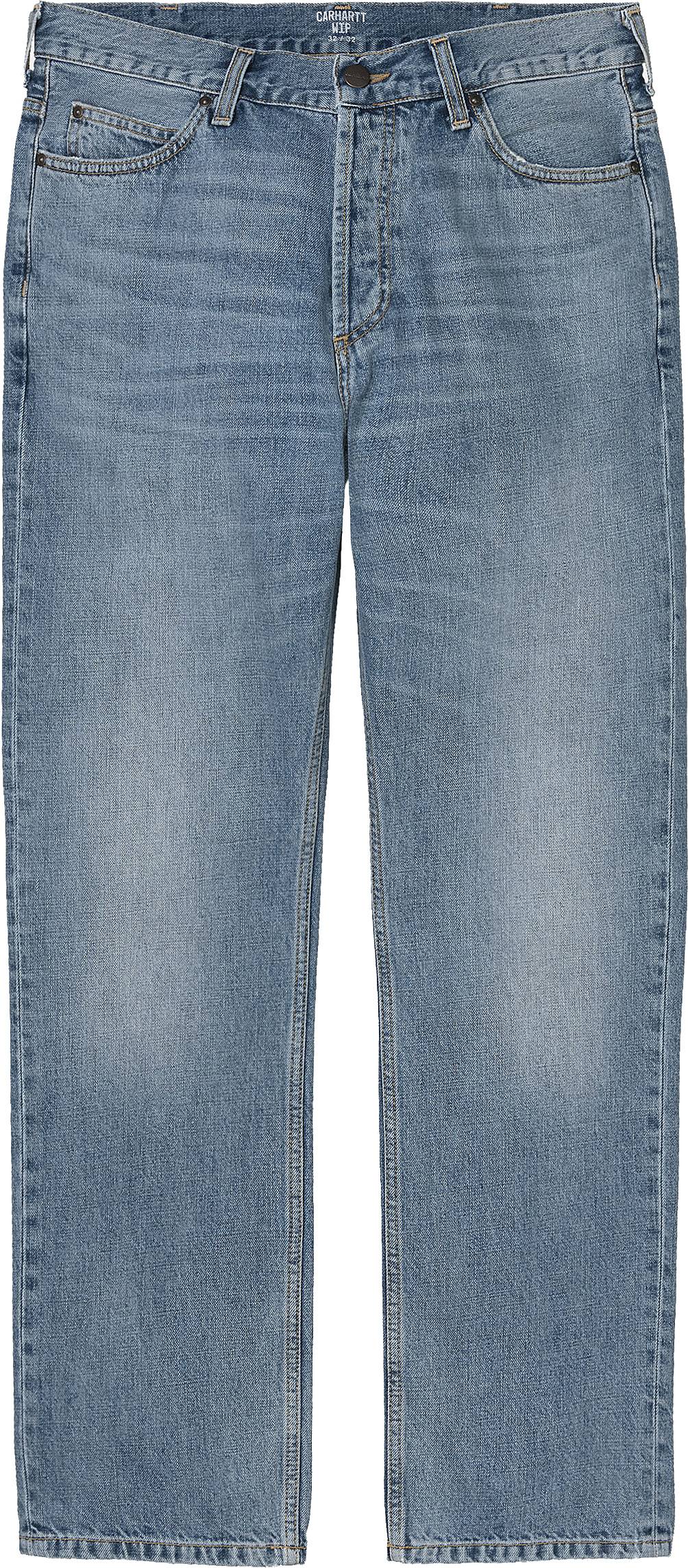 Carhartt Wip Carhartt Jeans Marlow Pant Blue Worn Bleached Uomo - 2