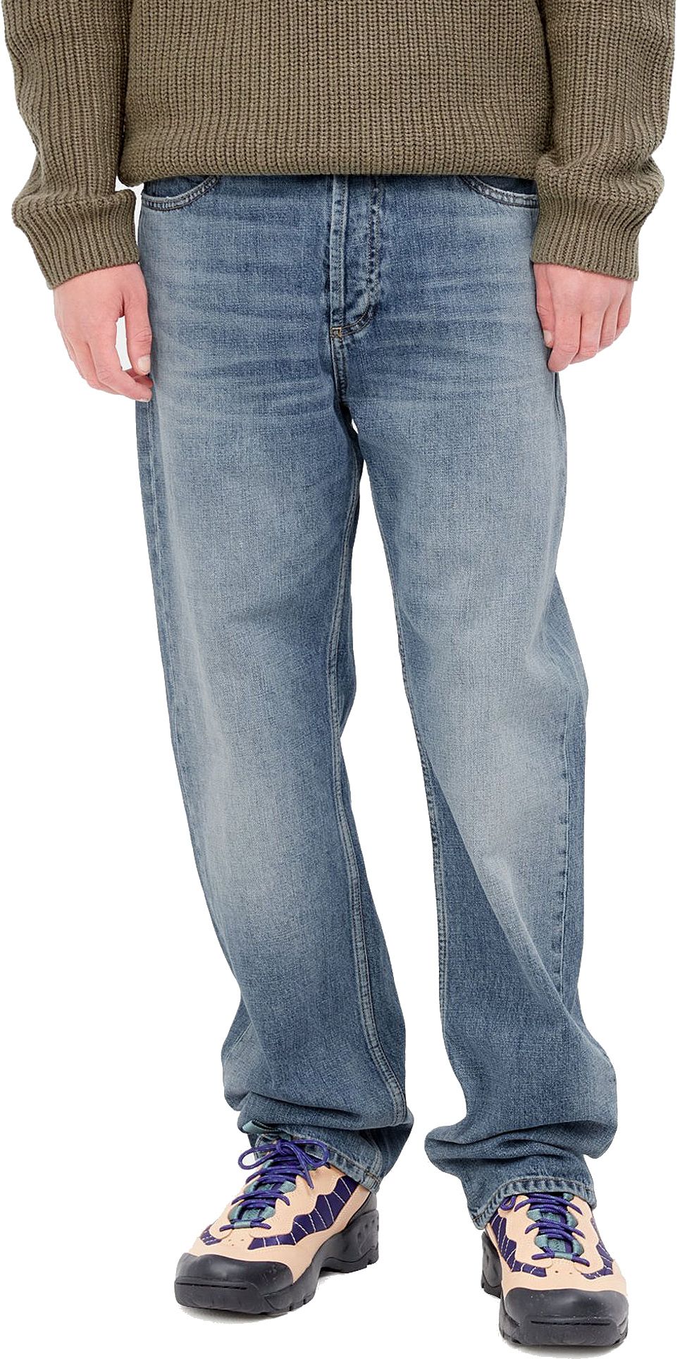 Carhartt Wip Carhartt Jeans Marlow Pant Blue Worn Bleached Uomo - 3