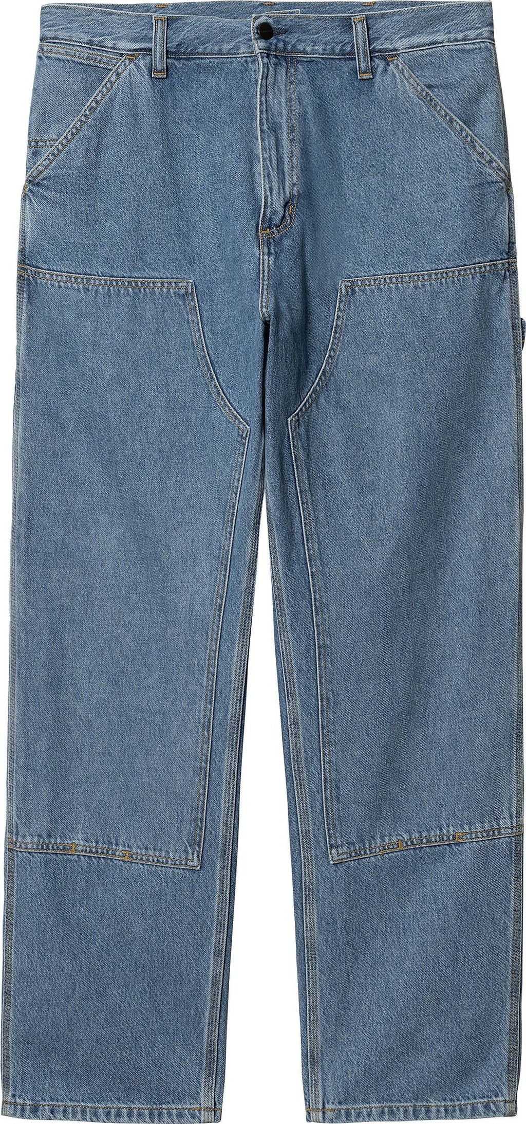 Carhartt Wip Carhartt Jeans Double Knee Pant Organic Cotton Blue Heavy Stone Wash Uomo - 1